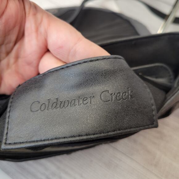 Coldwater Creek Gray Studded Vegan Leather Organizing Shoulder Bag - Picture 11 of 15